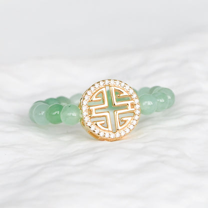 Prosperity Green Jade Ring