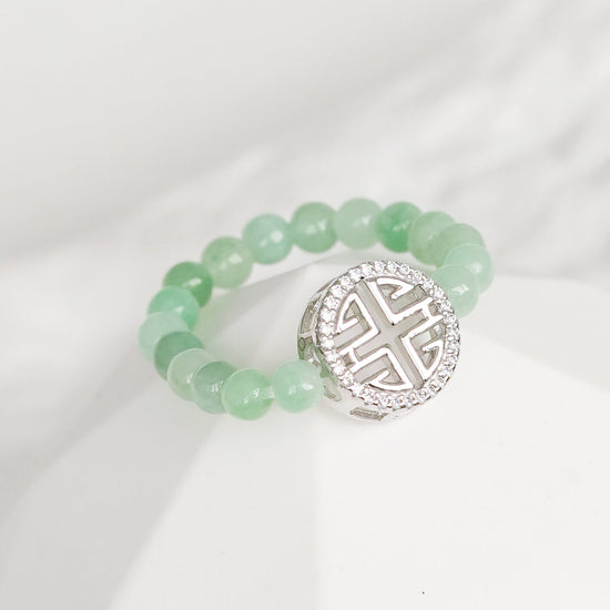 Prosperity Green Jade Ring