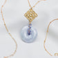 Peranakan Tile with Lavender Jade and Tanzanite Vine Necklace