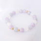 Lavender Jade, Amethyst and Moonstone Bracelet B2502