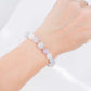 Lavender Jade, Amethyst and Moonstone Bracelet B2502