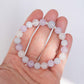 Lavender Jade, Amethyst and Moonstone Bracelet B2502