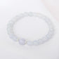 Translucent Lavender Jade Bracelet - B2503