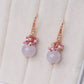 Lavender Jade Cluster Earrings