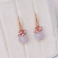 Lavender Jade Cluster Earrings