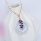 Lavender Jade with Amethyst Vine Necklace