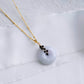Lavender Jade with Black Onyx Vine Necklace