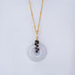Lavender Jade with Black Onyx Vine Necklace