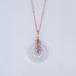 Lavender Jade with Blush Pearl Vine Necklace