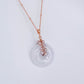 Lavender Jade with Blush Pearl Vine Necklace