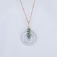 Lavender Jade with Emerald Vine Necklace