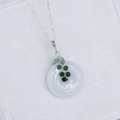 Lavender Jade with Guatemala Jade Necklace