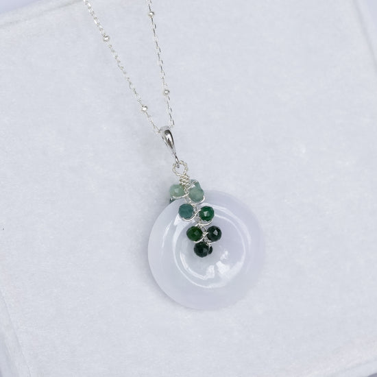 Lavender Jade with Guatemala Jade Necklace