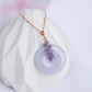 Lavender Jade with Tanzanite Vine Necklace