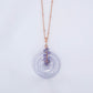 Lavender Jade with Tanzanite Vine Necklace