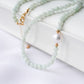 Light Jade with Pearl Accent Choker Necklace