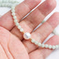 Light Jade with Pearl Accent Choker Necklace