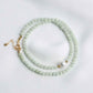 Light Jade with Pearl Accent Choker Necklace