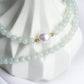 Light Jade with Pearl Accent Choker Necklace