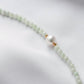 Light Jade with Pearl Accent Choker Necklace