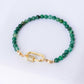 Lock Bracelet - African Jade