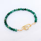 Lock Bracelet - African Jade