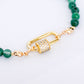 Lock Bracelet - African Jade