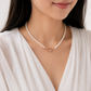 Lock Choker Necklace - Pearl
