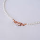 Lock Choker Necklace - Pearl