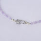Lock Choker Necklace - Pink Amethyst