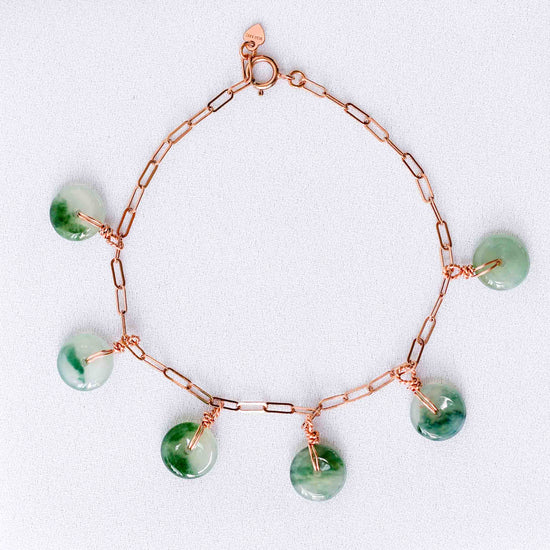 Lucky Unique Jade Donut Bracelet - RG