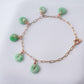 Lucky Vivid Green Jade Donut Bracelet - RG