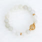 Jade and Golden Rutilated Quartz Bracelet MB2