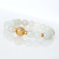 Jade and Golden Rutilated Quartz Bracelet MB2