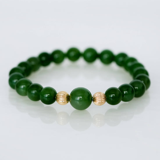Vivid Green Jade Bracelet MB4