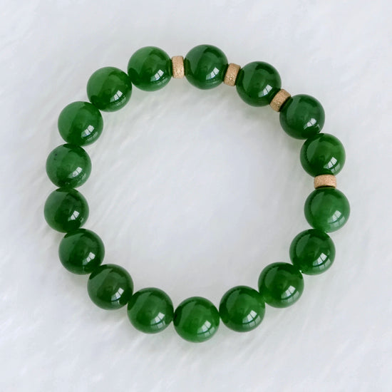 Vivid Green Jade Bracelet MB5