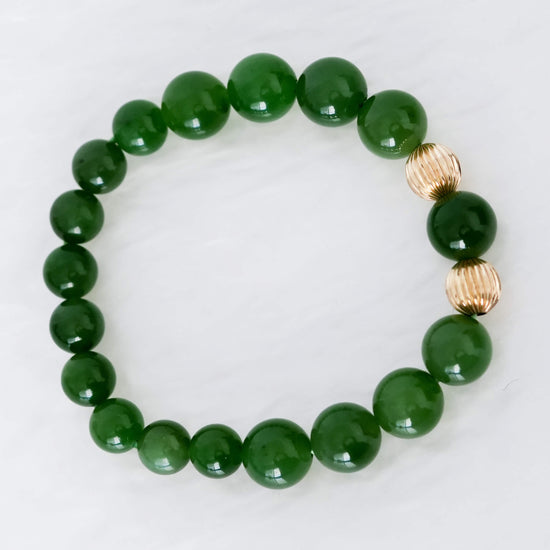 Vivid Green Jade Bracelet MB6