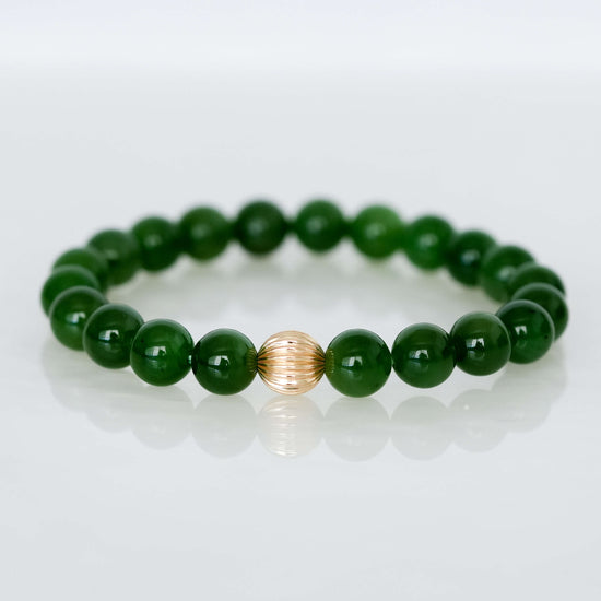 Vivid Green Jade Bracelet MB7