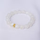 Moonstone Floral Bead Bracelet