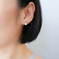 Round Morganite and Pearl Duet Earrings in 14K