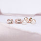 Morganite with Detachable Pearl Dangle in 14K