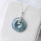 Peacock Blue Jade with Pearl Vine Necklace - N111S