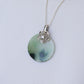 Camellia Round Disc Jade Necklace N11S