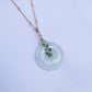 Light Green Jade with Emerald Vine Necklace N5R