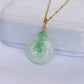 Light Green Jade with Chrysoprase Vine Necklace N7G