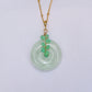 Light Green Jade with Chrysoprase Vine Necklace N7G