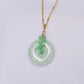 Light Green Jade with Chrysoprase Vine Necklace N7G