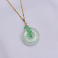 Light Green Jade with Chrysoprase Vine Necklace N7G