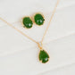 Jade Raindrop Pendant Necklace