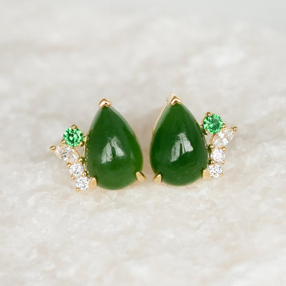 Jade Dewdrop Earrings